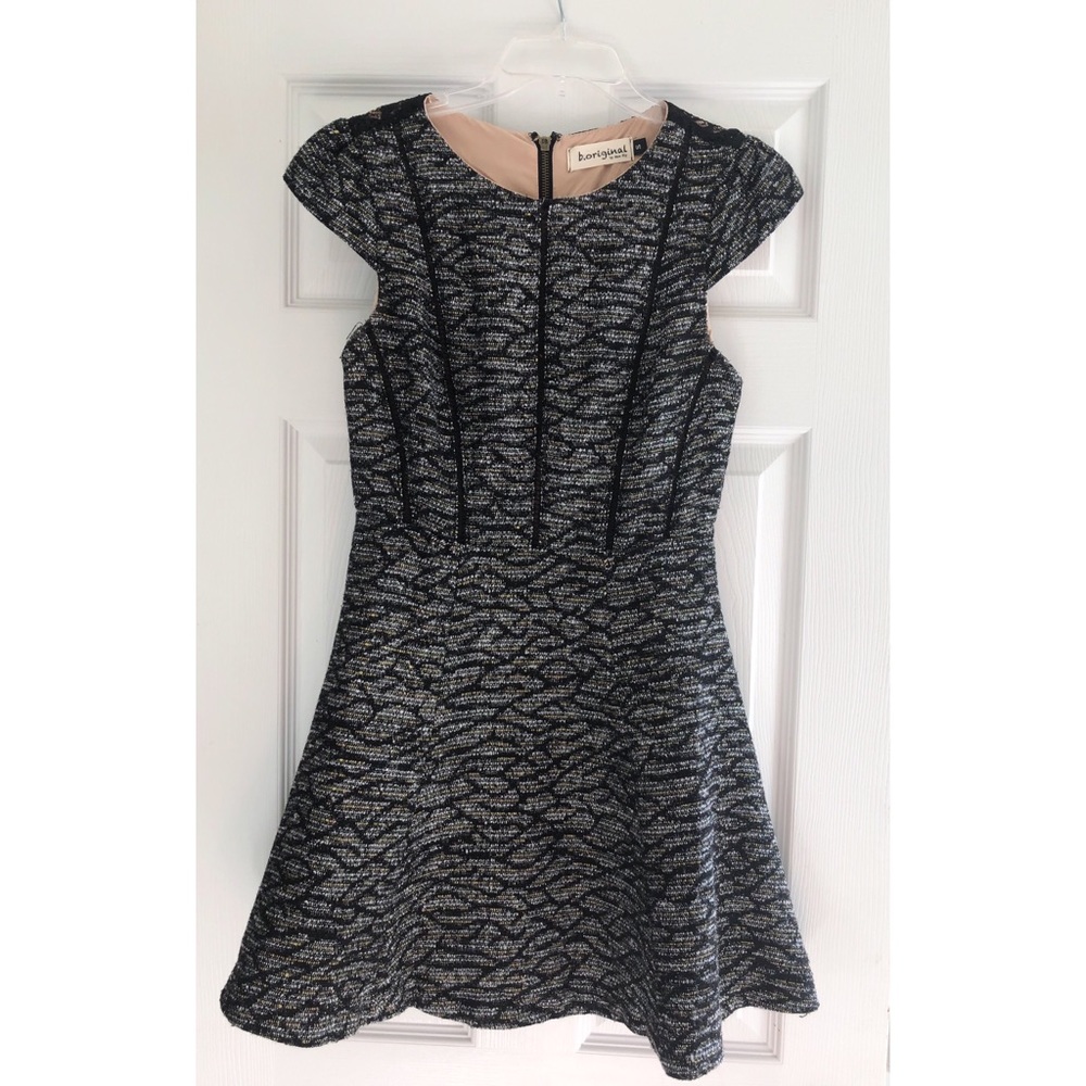 Black and gold cocktail dress, size small